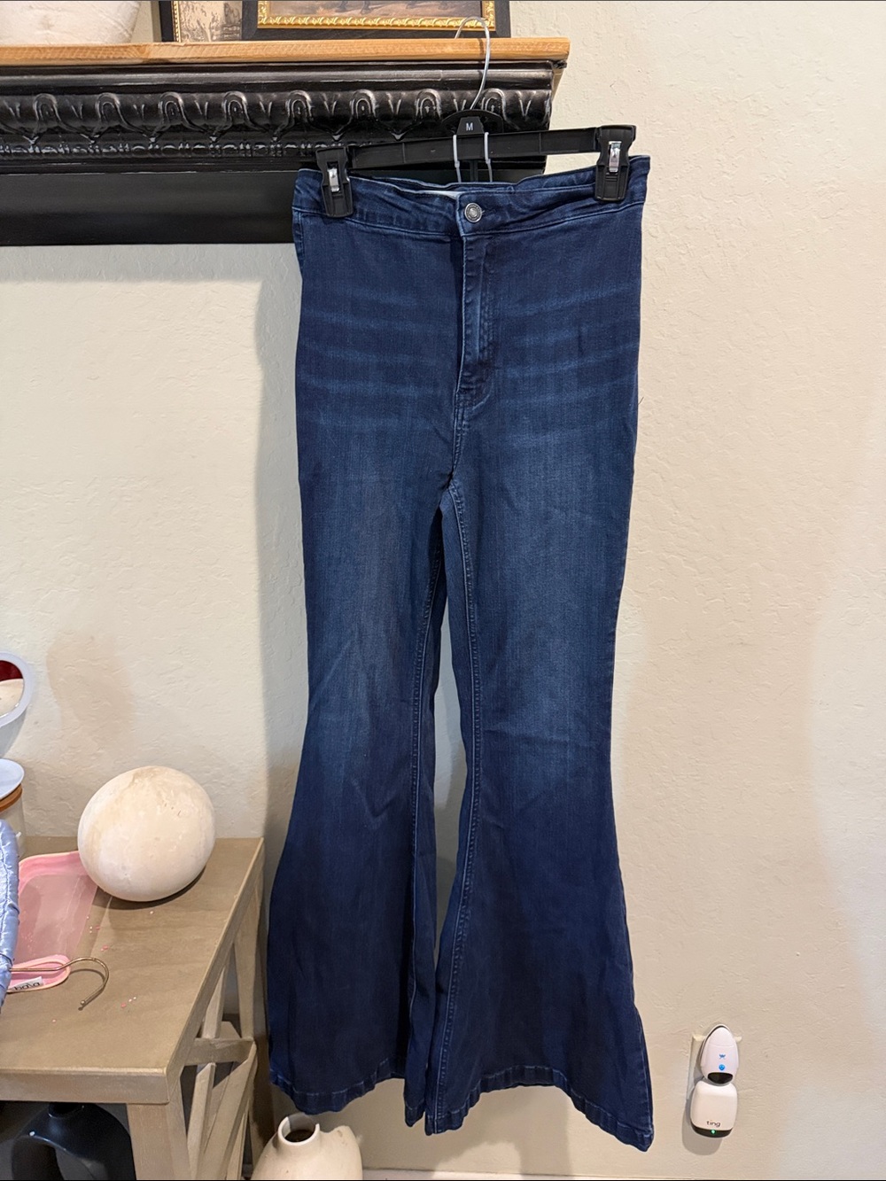Kancan High-Rise Dark Blue Super Flared rodeo Jeans from Buckle